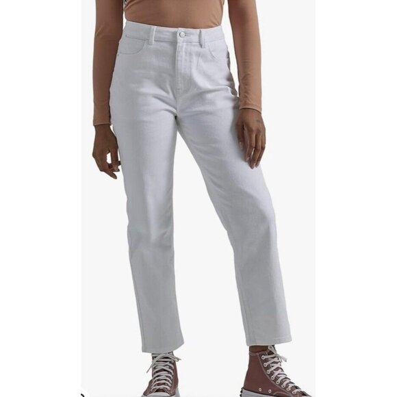 Wrangler Womens High Rise Rodeo Straight Leg Crop Jeans 12 31x25 NWT - Picture 1 of 16